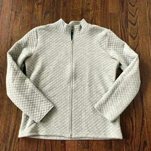 Lauren Ralph Lauren Women’s L Quilted Long-Sleeve Full-Zip Collared Jacket -VGUC